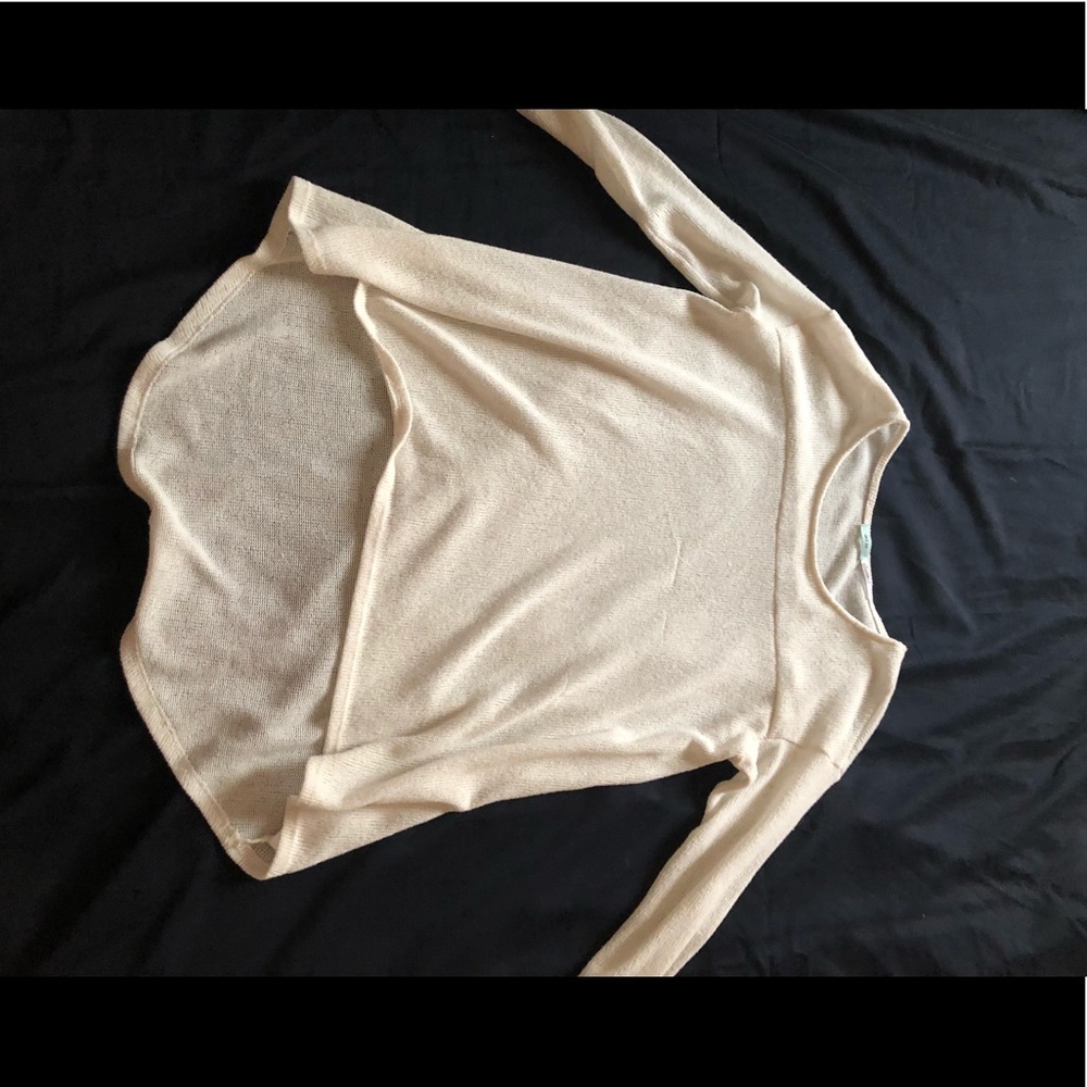 Long sleeve tan sweater
